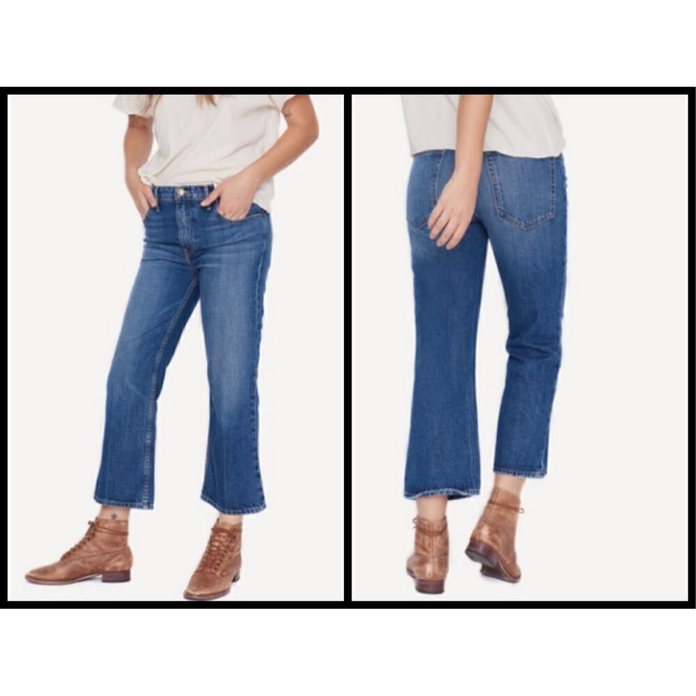 💕THE GREAT💕 The Relaxed Nerd Crop Flare Jeans 30 - Picture 3 of 15